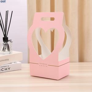 Panier à fleurs en papier pour la fête des mères, boîte à fleurs en forme de cœur, boîte cadeau pour <span class=keywords><strong>fleuriste</strong></span>, <span class=keywords><strong>bouquet</strong></span> et emballage de fleurs - Product Image 3