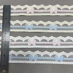 ZSY 1.5 inci putih 100% warna murni kecil ikatan simpul Guipure renda Trim katun bordir garmen membuat jala renda - Product Image 6