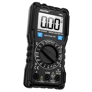 DM91 Digital Multimeter Auto Range NCV Mendatang RMS AC/DC 2000 Jumlah Tegangan Lampu Indikator Tester Digital Multimeter