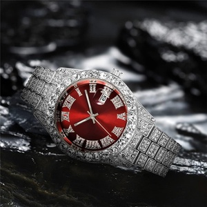 Reloj de Cuarzo Analógico SENRUD para Hombre con Cristales de Zafiro y Diamantes de Imitación, Aleación de Acero Inoxidable, Esfera de 20mm/43mm, Diseño Moderno - Product Image 2