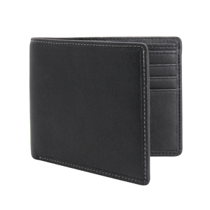 In pelle pieno fiore genuino bifold portafoglio RFID portafogli degli uomini con il marchio su misura - Product Image 1