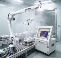Bras robotisé flexible à 6 axes pour pulvérisation automatique, équipement robotique CNC pour la peinture de pièces en métal et en plastique