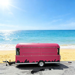 Carrito de 2 Ruedas de Acero Inoxidable Rosa Brillante, Diseñado para Mercados Nocturnos Iluminados con Neón, Ideal para Helados, Aperitivos Fritos y Té de Burbujas - Product Image 1