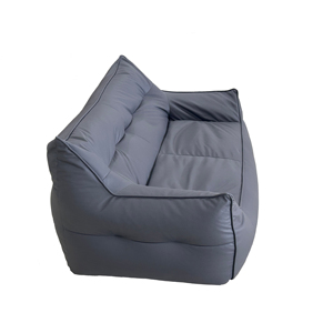 Sofá Cama Compacto de Dos Plazas con Relleno de Esponja, Tapizado en Tela, Diseño Cuadrado para Apartamento - Product Image 4