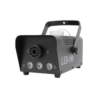 Machine à fumée de scène miniature 500W avec télécommande et LED pour mariage, fête, DJ