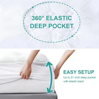 Matelas pliable 3D à pression d'air, surmatelas en mousse de gel de bambou personnalisé, hypoallergénique, coussin doux avec poches profondes pour lits d'hôpital