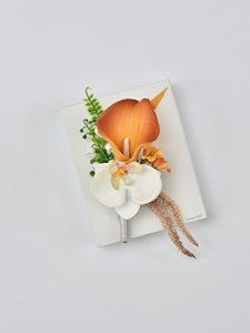 Ramillete <span class=keywords><strong>de</strong></span> Lirio <span class=keywords><strong>de</strong></span> Cala <span class=keywords><strong>para</strong></span> Novios, Flor <span class=keywords><strong>de</strong></span> Muñeca Estilo Europeo, Origen China, Degradado Naranja Amarillo <span class=keywords><strong>para</strong></span> Padres y <span class=keywords><strong>Invitados</strong></span> VIP - Product Image 5