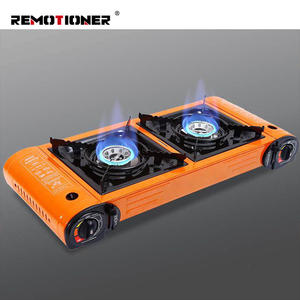 أدوات شواء متعددة الوظائف موقد كاسيت في الهواء الطلق 2 موقد غاز محمول للطبخ التخييم المزدوج - Product Image 3