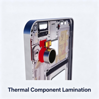 Ruban adhésif double face thermiquement conducteur, 200/250μm, haute adhérence pour le collage de dissipateurs thermiques LED et électroniques DS36-6100L