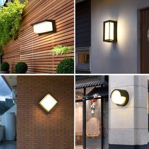 Waterproof Beautiful Modern Exterior Decorative Wall Sconce Lighting Round Surface Wall Mounted up Down <b>Light</b> Outdoor Wall <b>Light</b> - Product Image 4