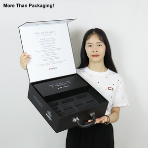 Tùy Chỉnh Dập Nóng Caja Medianas Con Logo Mỹ Phẩm Hộp Quà Tặng Phân Hủy Sinh Học Từ Cặp Quà Tặng Hộp Giấy Với Xử Lý - Product Image 2