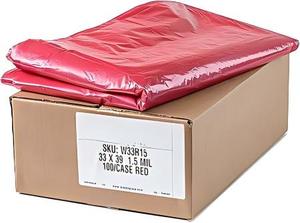 ถุงขยะหัวหม่าเหิงชุน ขนาด 32-33 แกลลอน หนา 1.5 มิล สีแดง สำหรับถังขยะ ขนาด 33 นิ้ว x 39 นิ้ว (100 ใบ) - Product Image 2