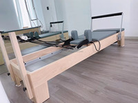 Kotak peralatan Yoga latihan kebugaran Pro terbaik kustom badan Gym OEM Beech cetakan ulang warna kayu Pilates