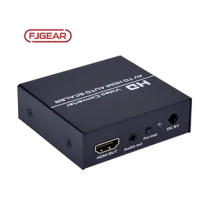 Fjgear barato y fino Plug and Play compatible con múltiples resoluciones 1080P/720P/480P Hdmi a Rca Hdmi a Av convertidor