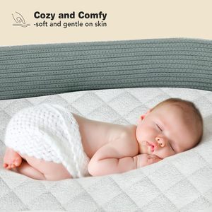 Protector de Colchón Acolchado Impermeable para Cuna, Ligero, Suave, Transpirable y Ultra Cómodo - Product Image 2