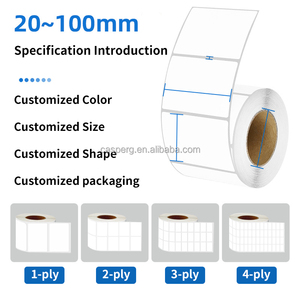กระดาษความร้อนสำหรับขายส่ง ขนาด 40x30 มม. 50 มม. x 100 มม. ฉลากกาวถาวรสำหรับส่งพัสดุ - Product Image 3