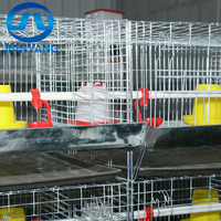 Système de cages à poulets empilables de type H pour l'élevage commercial, installation facile, machine d'élevage avicole pour poulailler