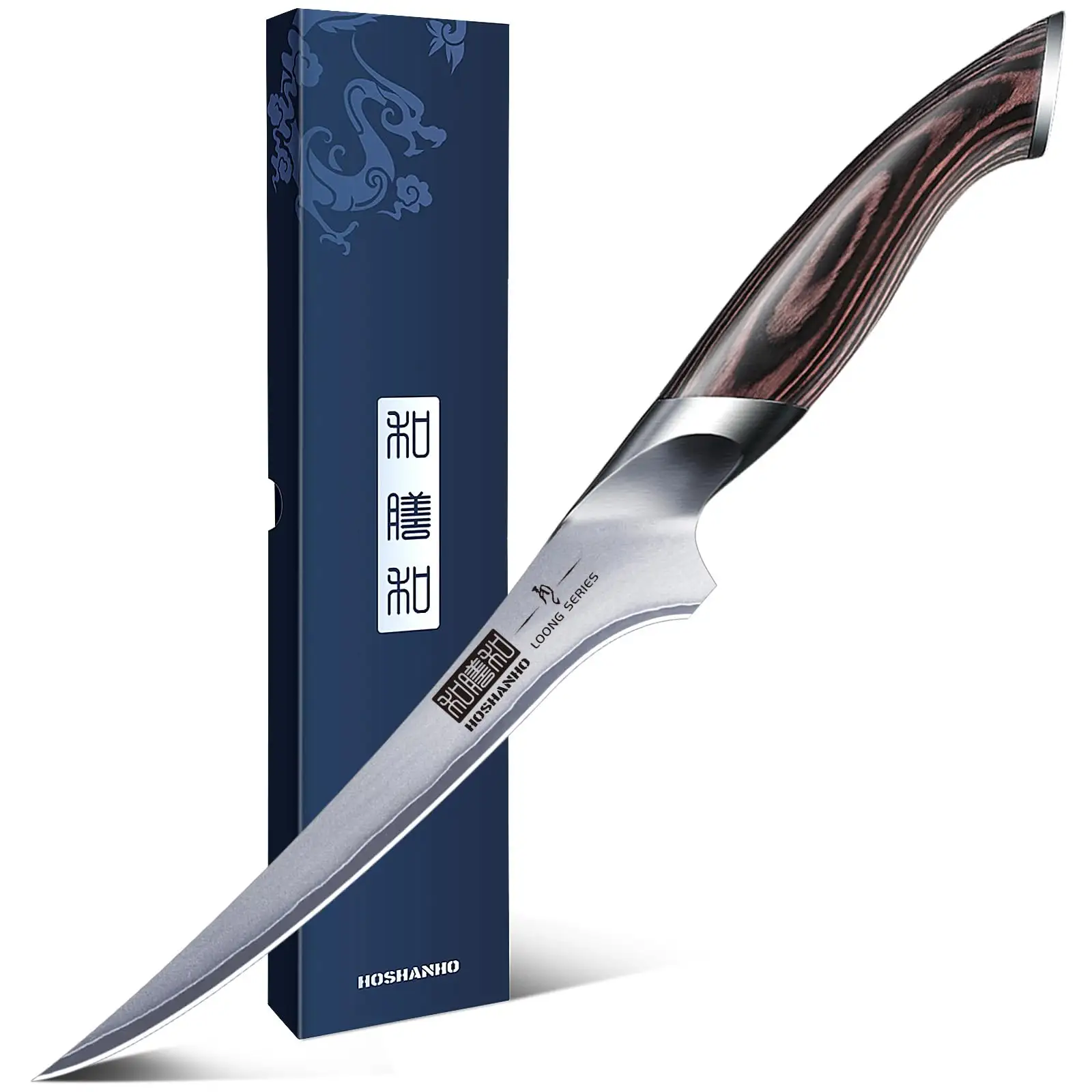 HOSHANHO Super Sharp Boning Knife in High Carbon Steel AUS-10 Fillet Knife 7 Inch Japanese Fish Knife