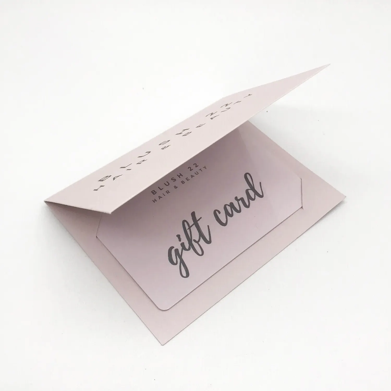 Carta regalo in PVC personalizzata con porta carte di carta