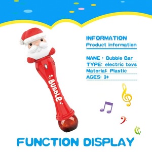 Baguette à bulles automatique de Noël Père Noël Baguette magique de bonhomme de neige jouet à bulles <span class=keywords><strong>Bulle</strong></span> de Noël avec <span class=keywords><strong>musique</strong></span> légère - Product Image 3