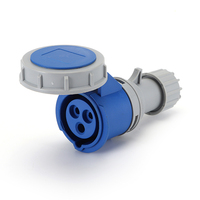 Prise et fiche industrielles étanches IP67, 3 broches, 16A/32A, norme européenne, 3 prises, SDK PA66, 110-250V