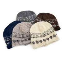 Bonnets d'hiver chauds en tricot doux et moelleux avec logo personnalisé, motif coloré, style décontracté urbain, texture épaisse