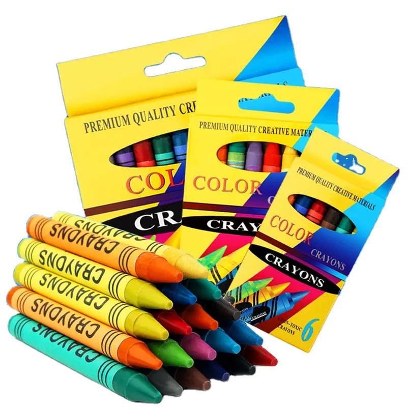 बच्चों के लिए ऑयल पेस्टल सेट पेशेवर कलाकार 12 रंग DIY हाथ से तैयार भित्तिचित्र स्टेशनरी क्रेयॉन बॉक्स