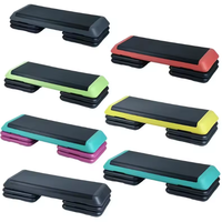 Plataforma de Step Ajustable SM para Ejercicios Aeróbicos, Stepper con Elevadores para Entrenamiento en Casa o Gimnasio