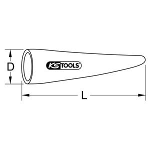 KS TOOLS Funda con aislamiento protector para cubrir, 6mm,L = 60mm - Product Image 2
