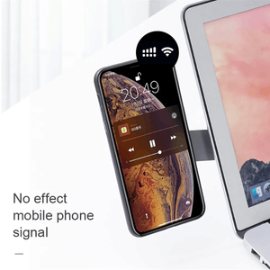 2-in-1 draagbare opvouwbare lichtgewicht ABS laptop- en telefoonhouder voor bureau en buitengebruik - Product Image 4