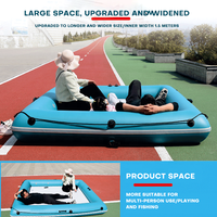 Ponton flottant pour la pêche en yacht, moteur et tente en option, plateforme gonflable, quai