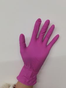 5mil 4mil tatuaggio guanti in Nitrile per la pulizia degli alimenti rosa nero blu Logo personalizzato senza polvere 9 pollici guanti monouso in Nitrile - Product Image 3