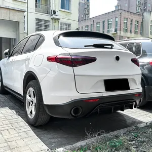Diffuseur de pare-chocs arrière StarNav pour Alfa Romeo Stelvio 2017+, spoiler, kit carrosserie, accessoires de modification extérieure - Product Image 5