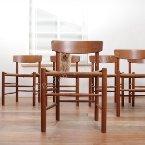 Anh tối óc chó vật liệu chất lượng tốt Antique thiết kế cà phê cửa hàng khách sạn Văn phòng bàn ghế gỗ borge mogensen ăn ghế - Product Image 5