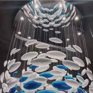 Lustre en forme de coquille lumineuse, lumières décoratives pour centre commercial, <span class=keywords><strong>plafonnier</strong></span> en forme de galet, motif œufs de <span class=keywords><strong>dinosaure</strong></span>, lampe suspendue - Product Image 5