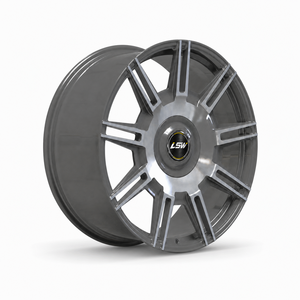 LS8048 20x9.0 5x114.3 Chrome Finished Alloy <b>Wheels</b> Split <b>Spoke</b> Rims Universal Fit - Product Image 1