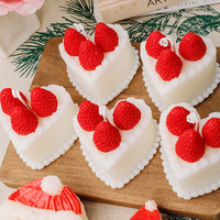 Handgemachte Romantische Sojawachs-Kerze im Glas Fotogerechte Anpassbare Form Geschenk für Valentinstag & Geburtstag Wohndekoration