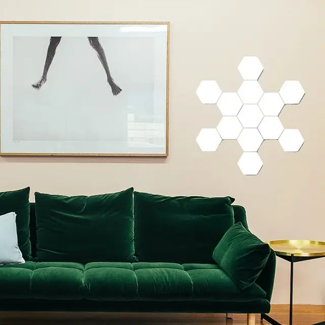 6PCS Modular Light Panels DIY Night Light for Gaming Setup Bedroom Living Room Wall Lamps Home Decor