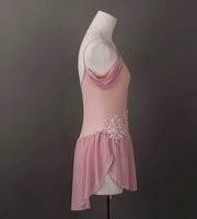 Robe de danse pour adultes, justaucorps rose à perles pour femmes, costumes de ballet pour la scène, robe de ballet pour compétition