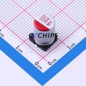 Condensateur solide SMD 118EC226, D8xL12mm (Capacité : 220uF) (Précision : 20%) Tension nominale : 35V - Product Image 1