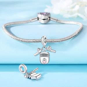 Original White Copper <b>Bead</b> <b>Bracelet</b> - DIY Bluetooth Earphone Decoration, Personalized Women's Jewelry - Product Image 2