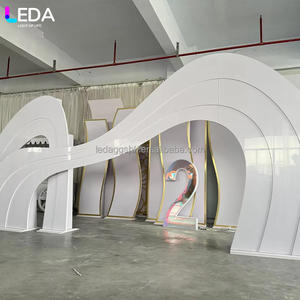 Fondo de Acrílico LEDA Personalizado Multicapa con Forma Especial para Escenario de Boda, Fondo Decorativo de Acrílico para Fiestas - Product Image 1