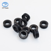 Joints rotatifs personnalisés en PTFE avec ressort, joints en polytétrafluoroéthylène avec fibre de carbone, ressort en V, joint torique FKM, non standard, fabrication OEM