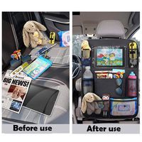 Accessoires de voiture 3 en 1, essentiels pour les voyages en voiture pour femmes, organisateur de siège arrière de voiture, support de tablette pour appui-tête de voiture, iPad C11