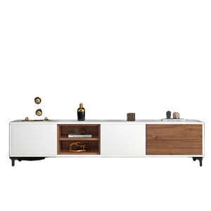 TV tủ phòng khách hộ gia đình 2024 mới ngôi nhà nhỏ đơn giản sang trọng sàn bàn trà TV Tủ kết hợp TV đứng teapoy - Product Image 1