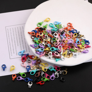 Hebilla de langosta esmaltada de colores de 14 mm, conector de metal para la fabricación de pulseras, accesorios de joyería DIY - Product Image 5