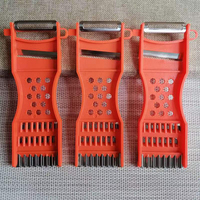 Keuken Roestvrijstalen Blad Knoflookmolen Groenteschiller En Rasp Multi-Functionele Handleiding Fruit & Groente Dunschiller Tool