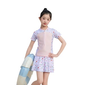 ชุดว่ายน้ำเด็กผู้หญิง Baiya แบบสองชิ้น พร้อมกระโปรง ป้องกันแสงแดด UPF 30 แห้งเร็ว ยืดหยุ่นสูง สไตล์เจ้าหญิง สำหรับเด็ก - Product Image 5