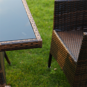 _ Bedwyr barato al por mayor de la casa y el jardín nuevos productos 2020 Cubo de mimbre al aire libre mesa redonda con susan Perezoso - Product Image 2