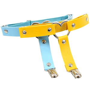 Sexy Femmes Punk Goth Coeur Pu Cuir Élastique Jarretière Jambe Cuisse Anneau Vêtements Accessoire - Product Image 6